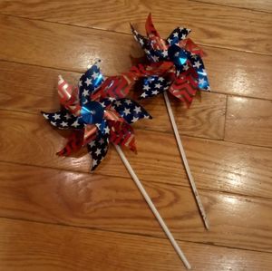 USA windmill outdoor decor